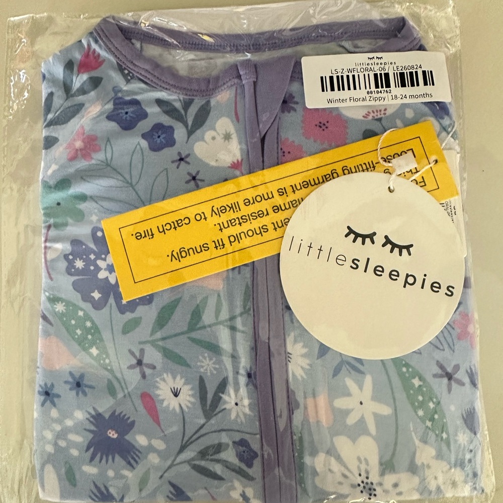 Little Sleepies Purple Floral Kids Pajamas